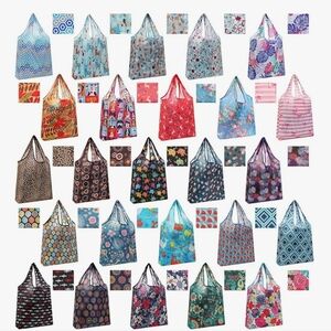 Shopping Bags Large Reusable Multi-Color Floral Women's 1/$16 Or 2/$20